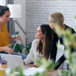 women conversing